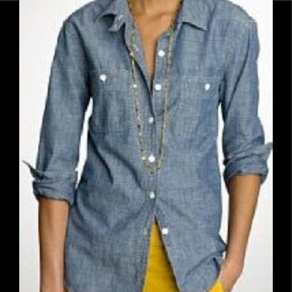 J. Crew Tops - EC J CRew Japanese Selvedge Chambray